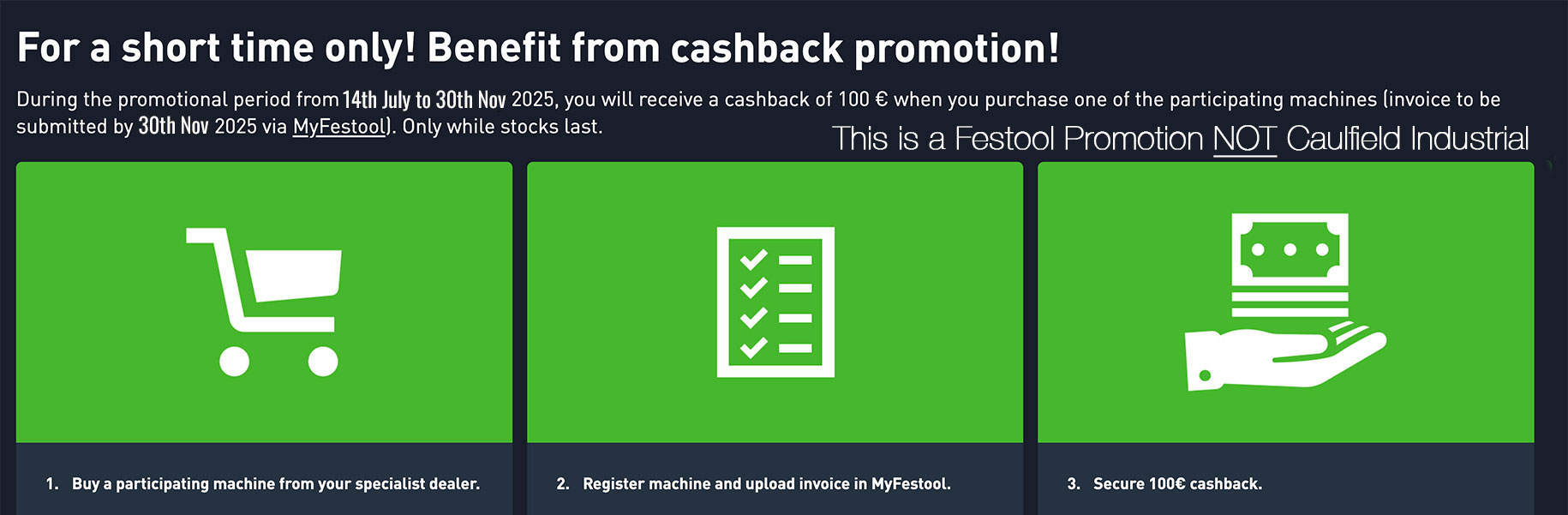 Festool Cashback