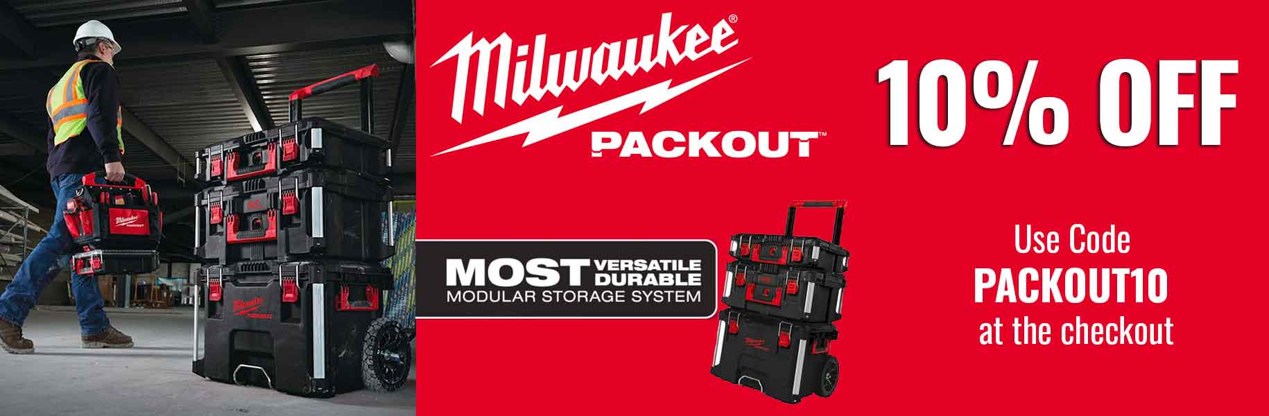 MILWAUKEE PACKOUT 10 OFF