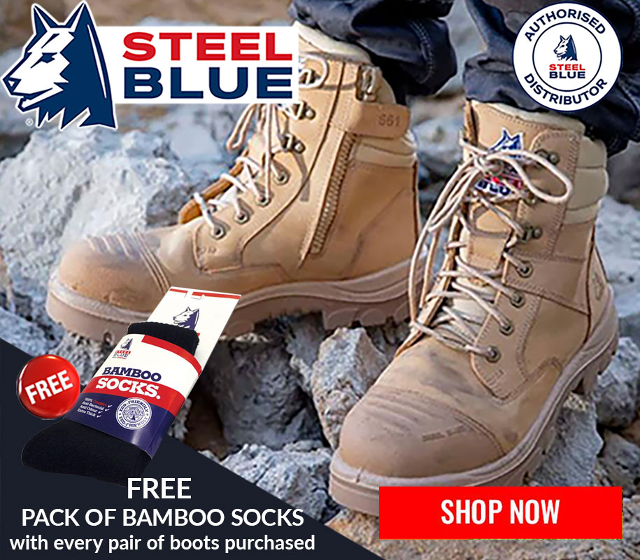Steel Blue Free Socks